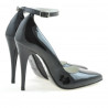 Women stylish, elegant shoes 1247 patent black