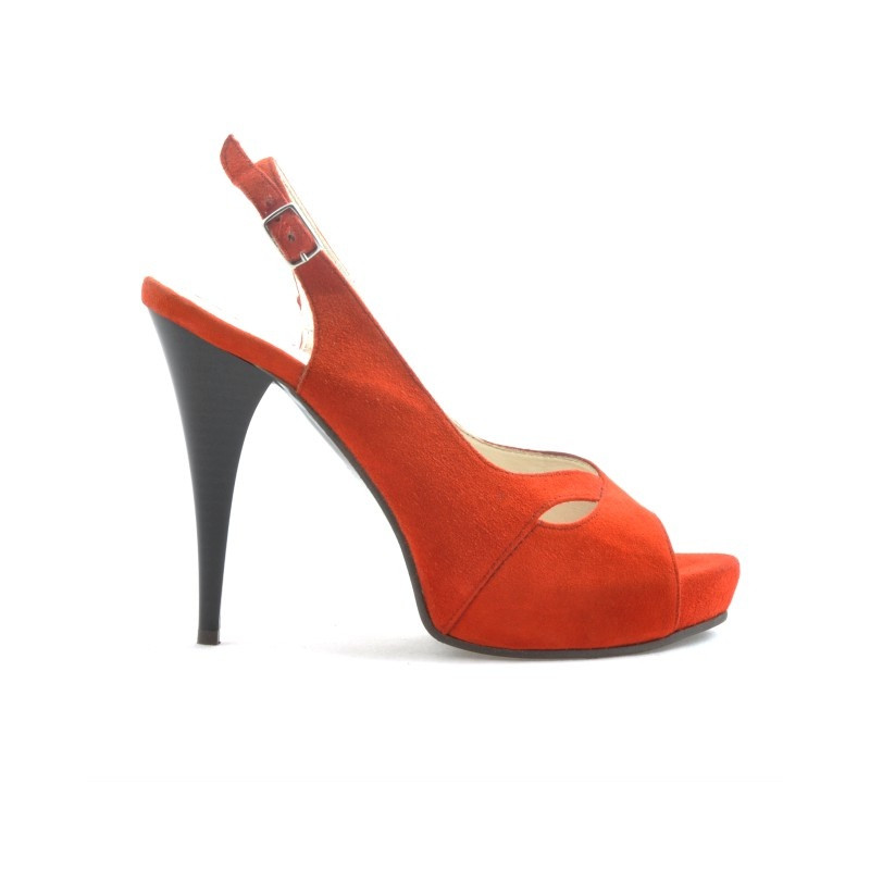 Women sandals 1080 red antilopa