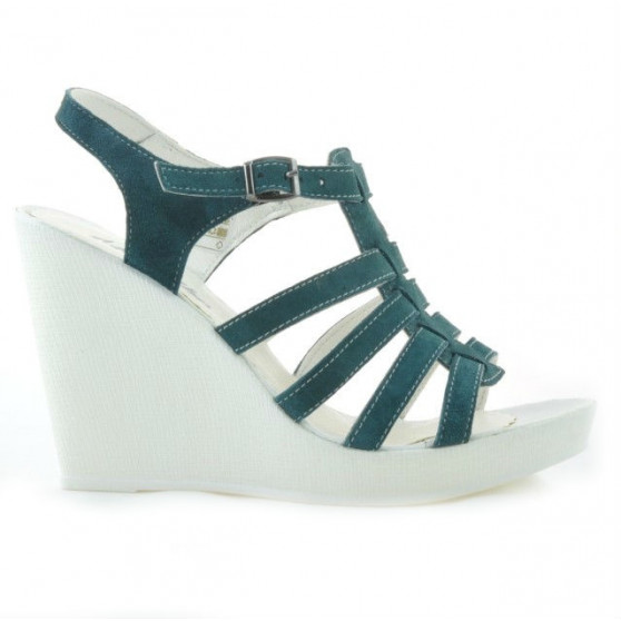 Women sandals 575 green velour