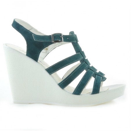 Women sandals 575 green velour