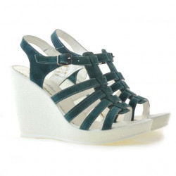 Women sandals 575 green velour