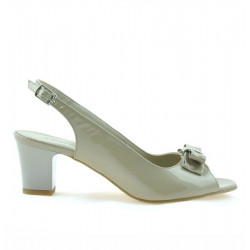 Women sandals 1251 patent beige 