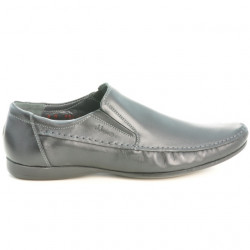 Men stylish, elegant, casual shoes 861 black