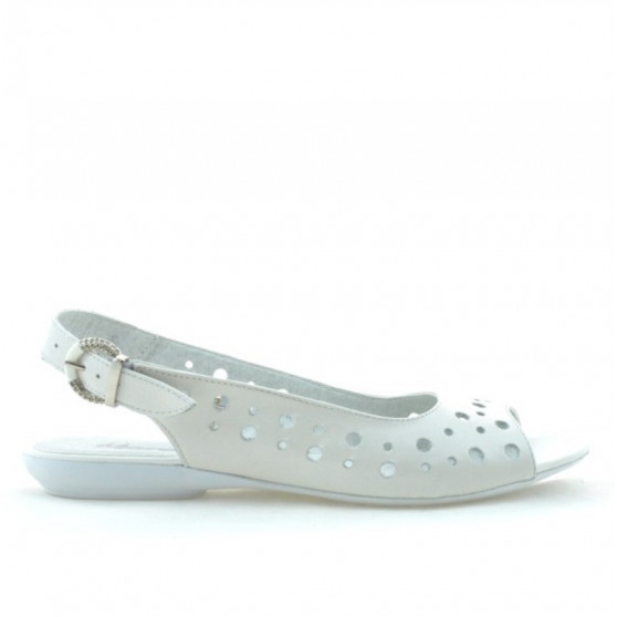 Women sandals 5020 white pearl