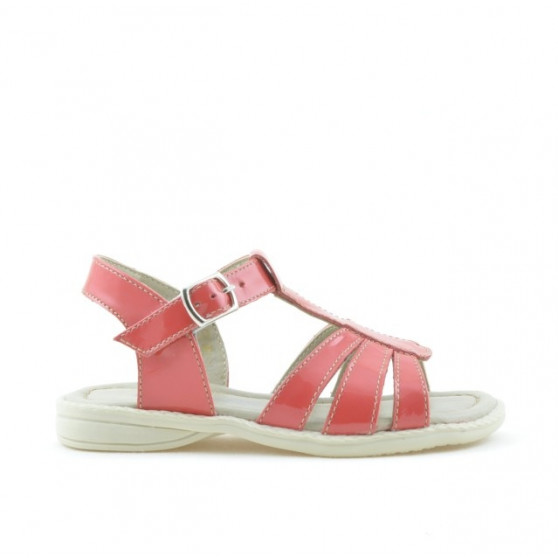 Small children sandals 53c patent coral