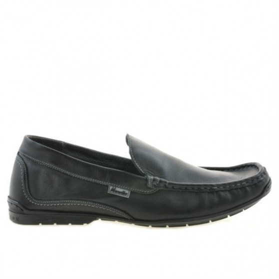 Men loafers, moccasins 813 black