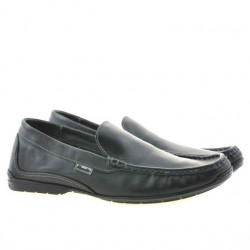 Men loafers, moccasins 813 black