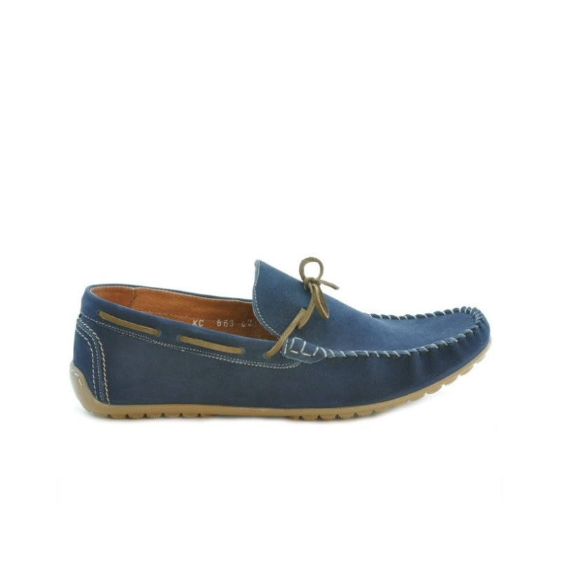 Men loafers, moccasins 863 bufo indigo