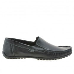 Men loafers, moccasins 777 black