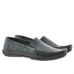 Men loafers, moccasins 777 black