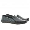 Men loafers, moccasins 777 black