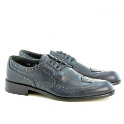 Men stylish, elegant shoes 799 indigo