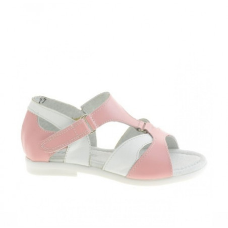 Small children sandals 09c pink+white