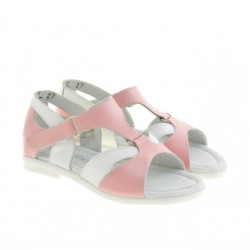 Small children sandals 09c pink+white
