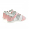 Small children sandals 09c pink+white