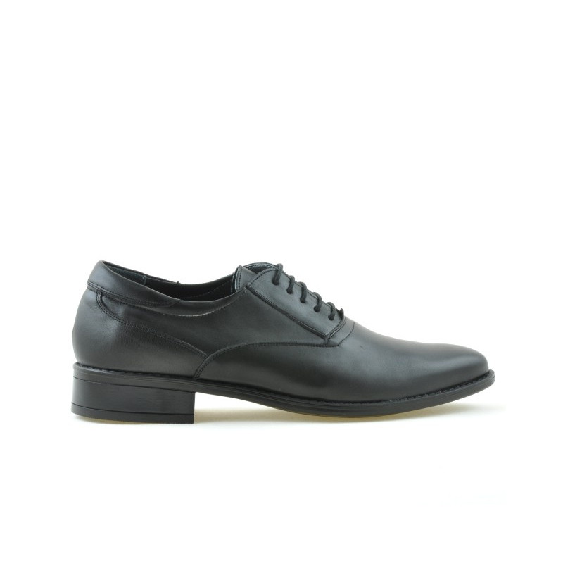 Men stylish, elegant shoes 804 black