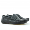 Men loafers, moccasins 778p black perforat