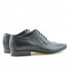 Men stylish, elegant shoes 798 black