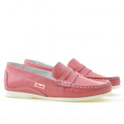 Women loafers, moccasins 661 red coral