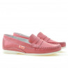 Women loafers, moccasins 661 red coral