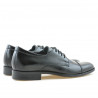 Men stylish, elegant shoes 785 patent black