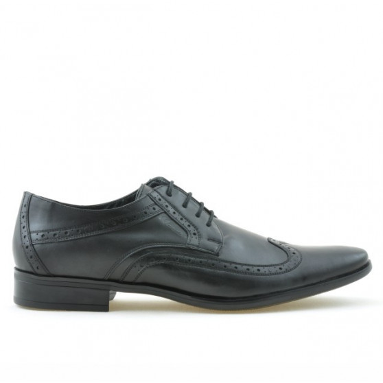 Men stylish, elegant shoes 797 black