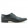 Men stylish, elegant shoes 797 black