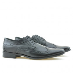 Men stylish, elegant shoes 797 black