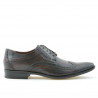 Men stylish, elegant shoes 797 a brown