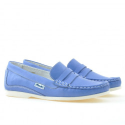 Women loafers, moccasins 661 blue
