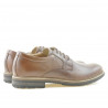 Men stylish, elegant, casual shoes 755 brown