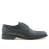 Men stylish, elegant shoes 799 black