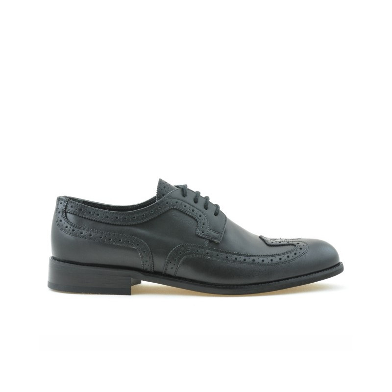 Men stylish, elegant shoes 799 black