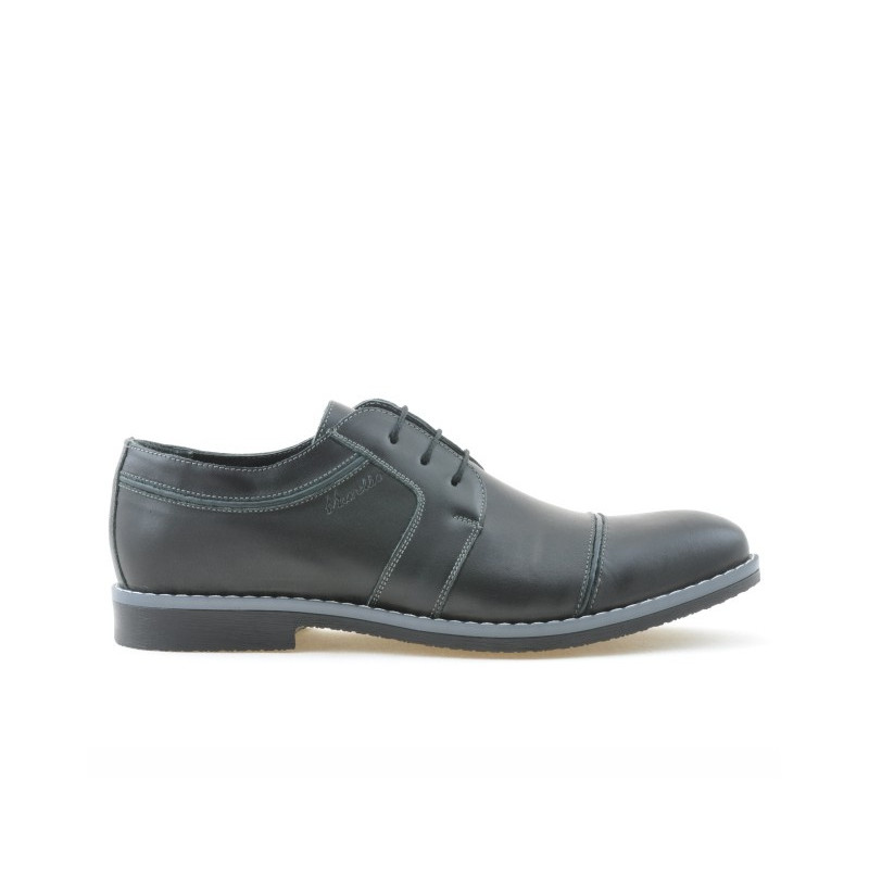 Men stylish, elegant, casual shoes 749 black