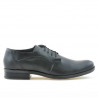 Men stylish, elegant shoes 731 black