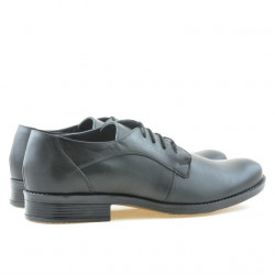 Men stylish, elegant shoes 731 black