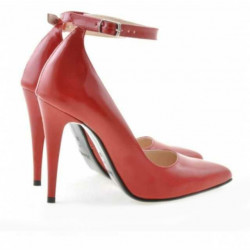 Women stylish, elegant shoes 1247 patent red 