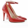 Women stylish, elegant shoes 1247 patent red 