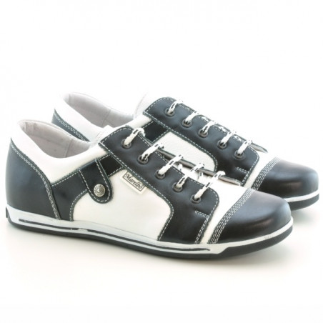 Women sport shoes 143-1 black+white