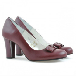 Women stylish, elegant shoes 1245 grena