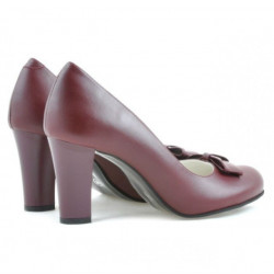 Women stylish, elegant shoes 1245 grena