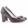 Women stylish, elegant shoes 1245 bordo