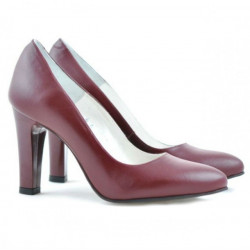Women stylish, elegant shoes 1243 grena