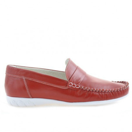 Women loafers, moccasins 189 red
