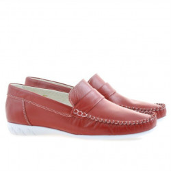 Women loafers, moccasins 189 red