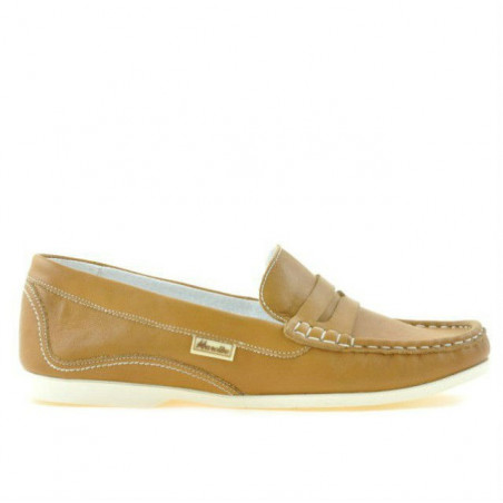 Women loafers, moccasins 661 brown cerat