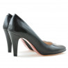 Women stylish, elegant shoes 1234 patent black satinat