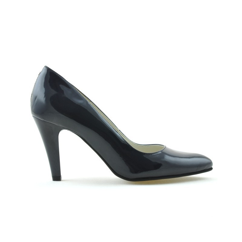 Women stylish, elegant shoes 1234 patent indigo