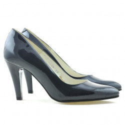 Women stylish, elegant shoes 1234 patent indigo