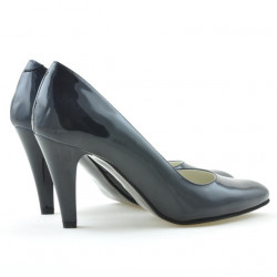 Women stylish, elegant shoes 1234 patent indigo
